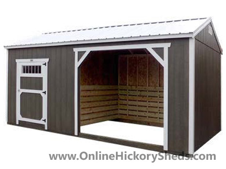 Hickory Sheds Animal Shelter Dark Ebony